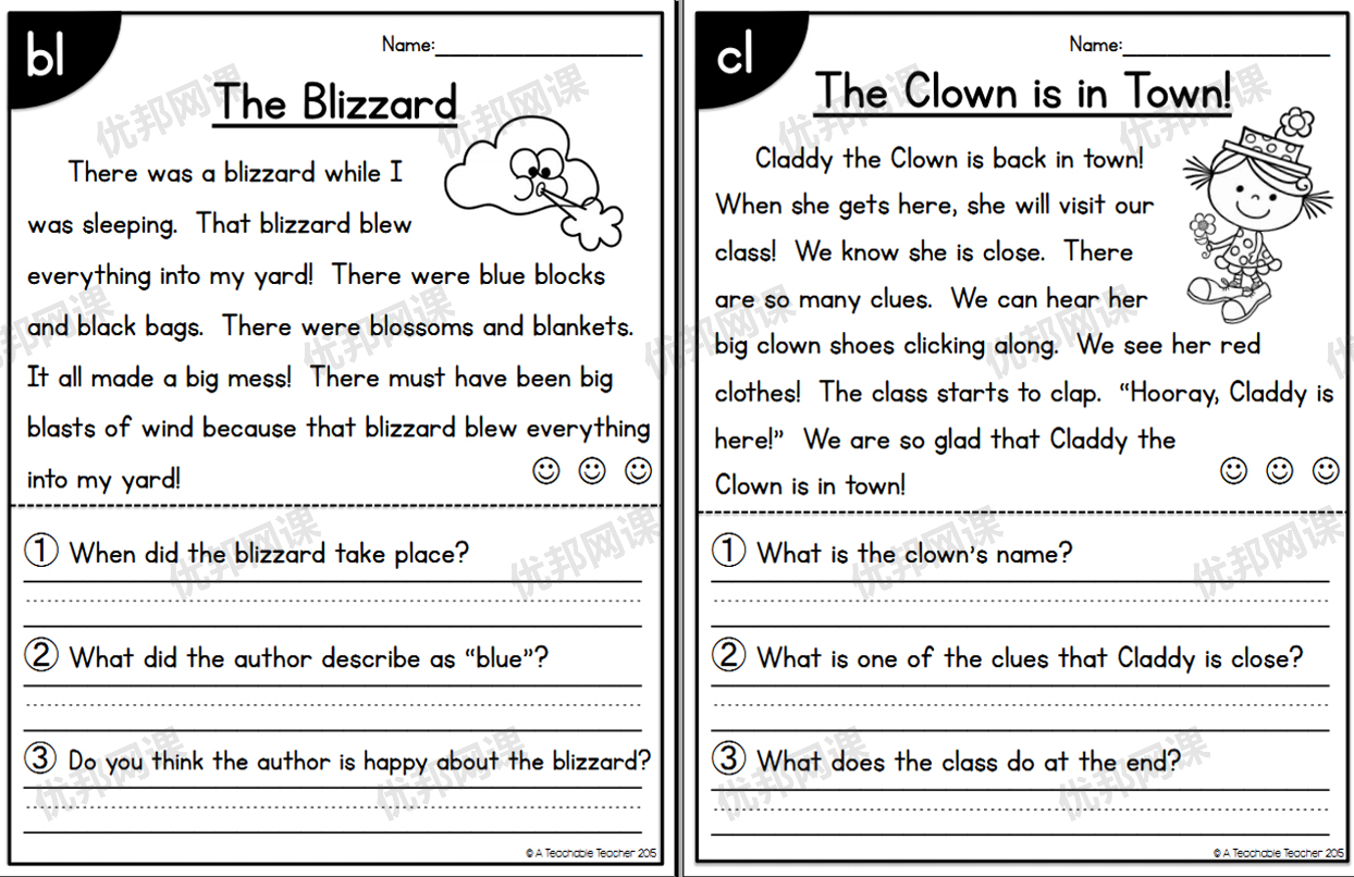 《All in One Reading Passages Bundle》自然阅读小短文练习册PDF