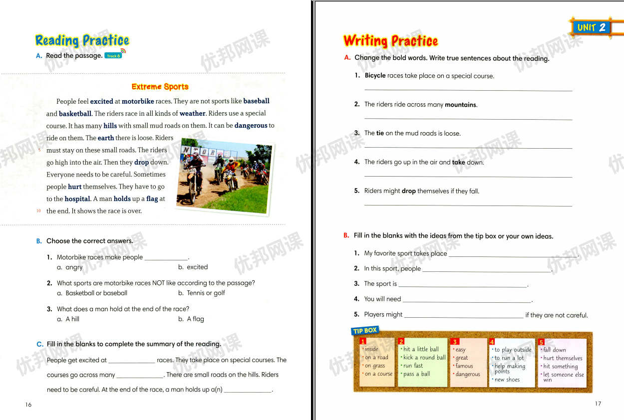 《1000 Basic English Words》全四册单词阅读写作练习册