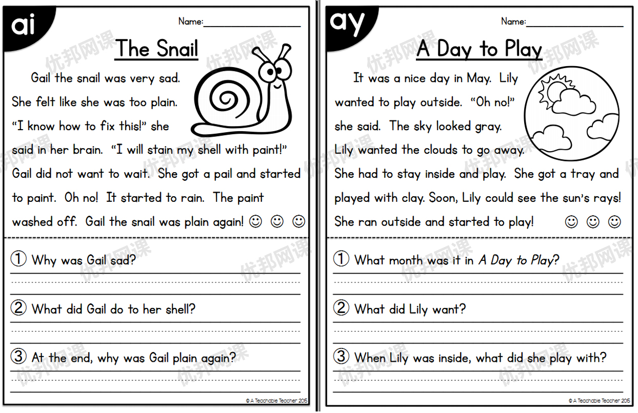 《All in One Reading Passages Bundle》自然阅读小短文练习册PDF