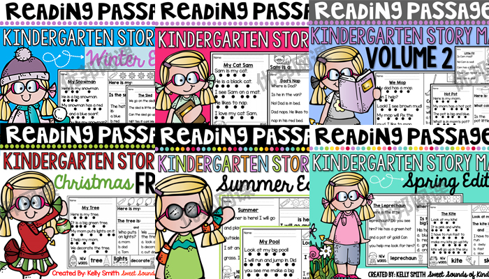 《Kindergarten Reading Comprehension》全十册346页阅读理解练习册PDF