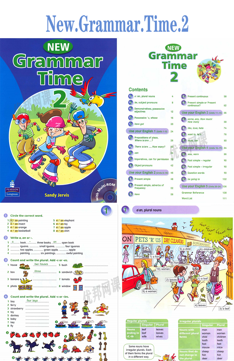 《朗文New Grammar Time全1-5级》6-12岁小学英语语法PDF