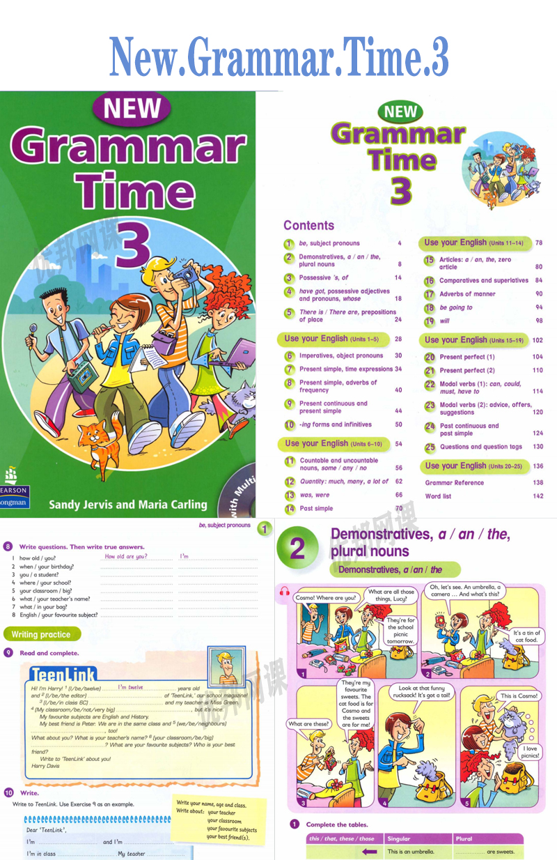 《朗文New Grammar Time全1-5级》6-12岁小学英语语法PDF