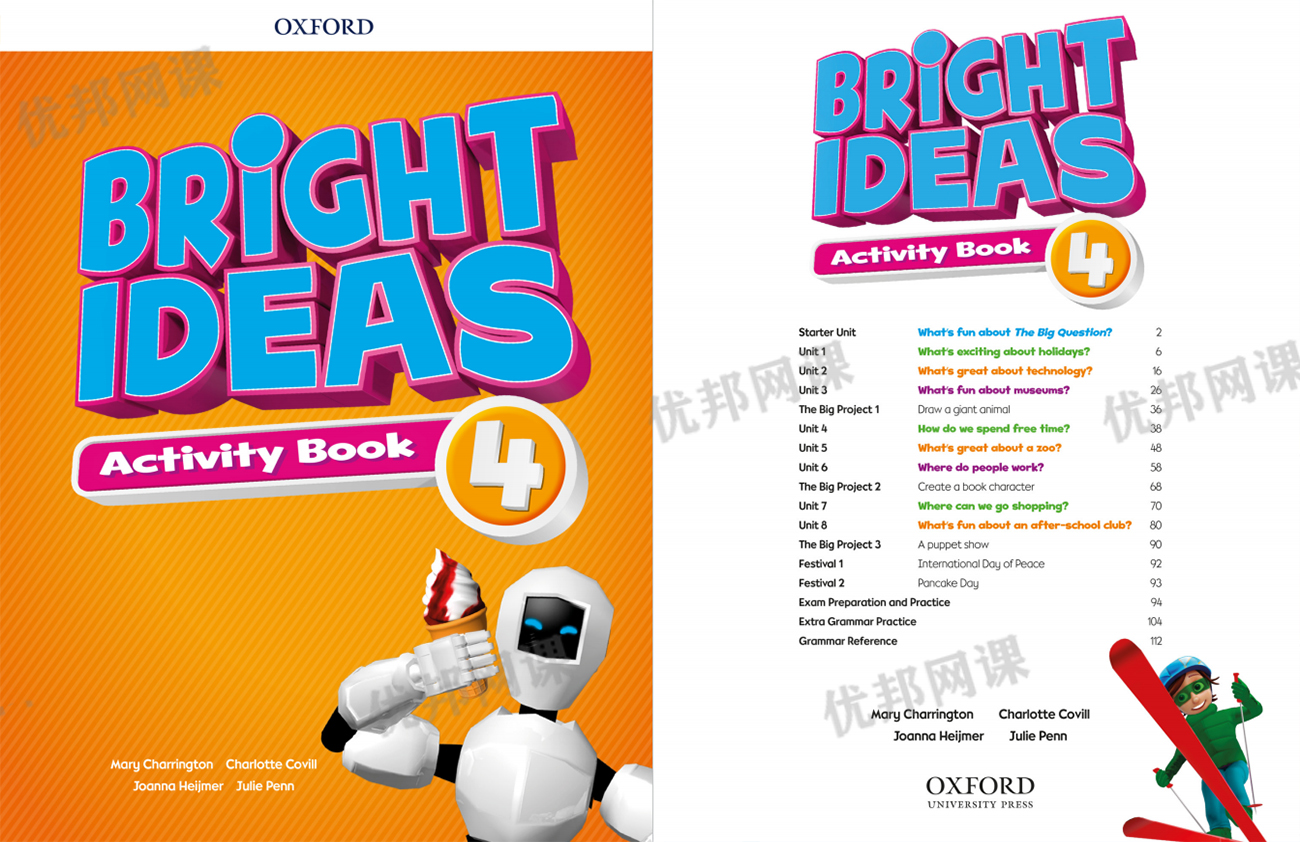 《牛津 Bright ideas 1-6册》学生用书+配套练习册+音频