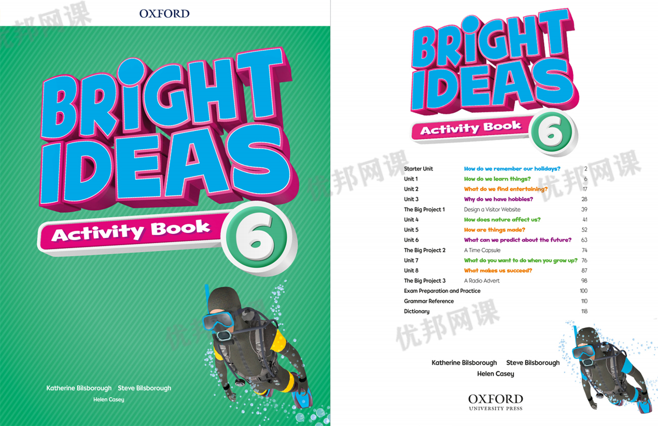 《牛津 Bright ideas 1-6册》学生用书+配套练习册+音频
