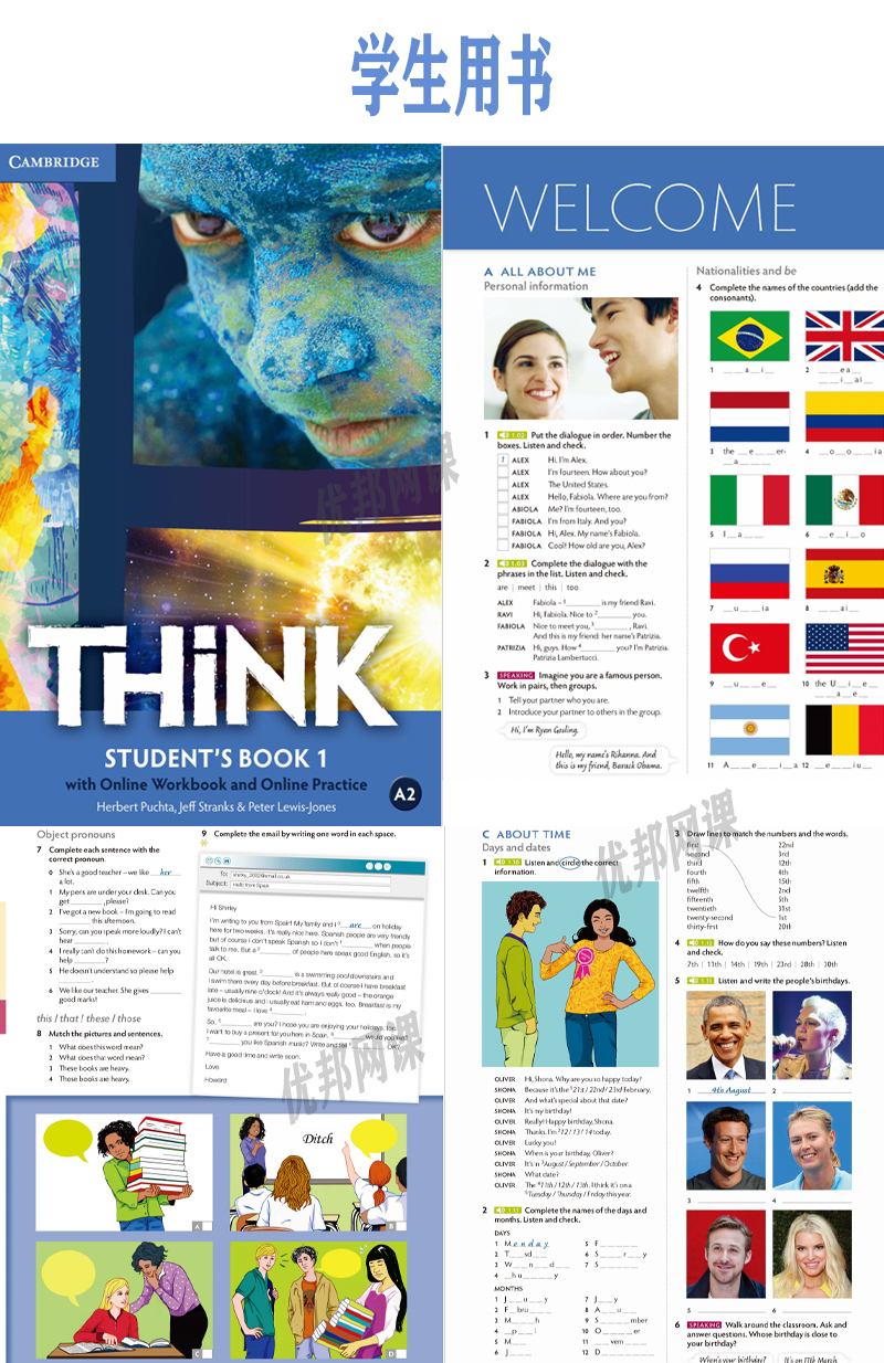 《剑桥Cambridge Think Starter-5 全6级教材》PDF+MP3+MP4