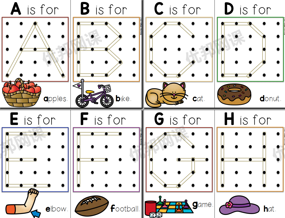 《Alphabet Centers》六册英文字母闪卡启蒙素材包