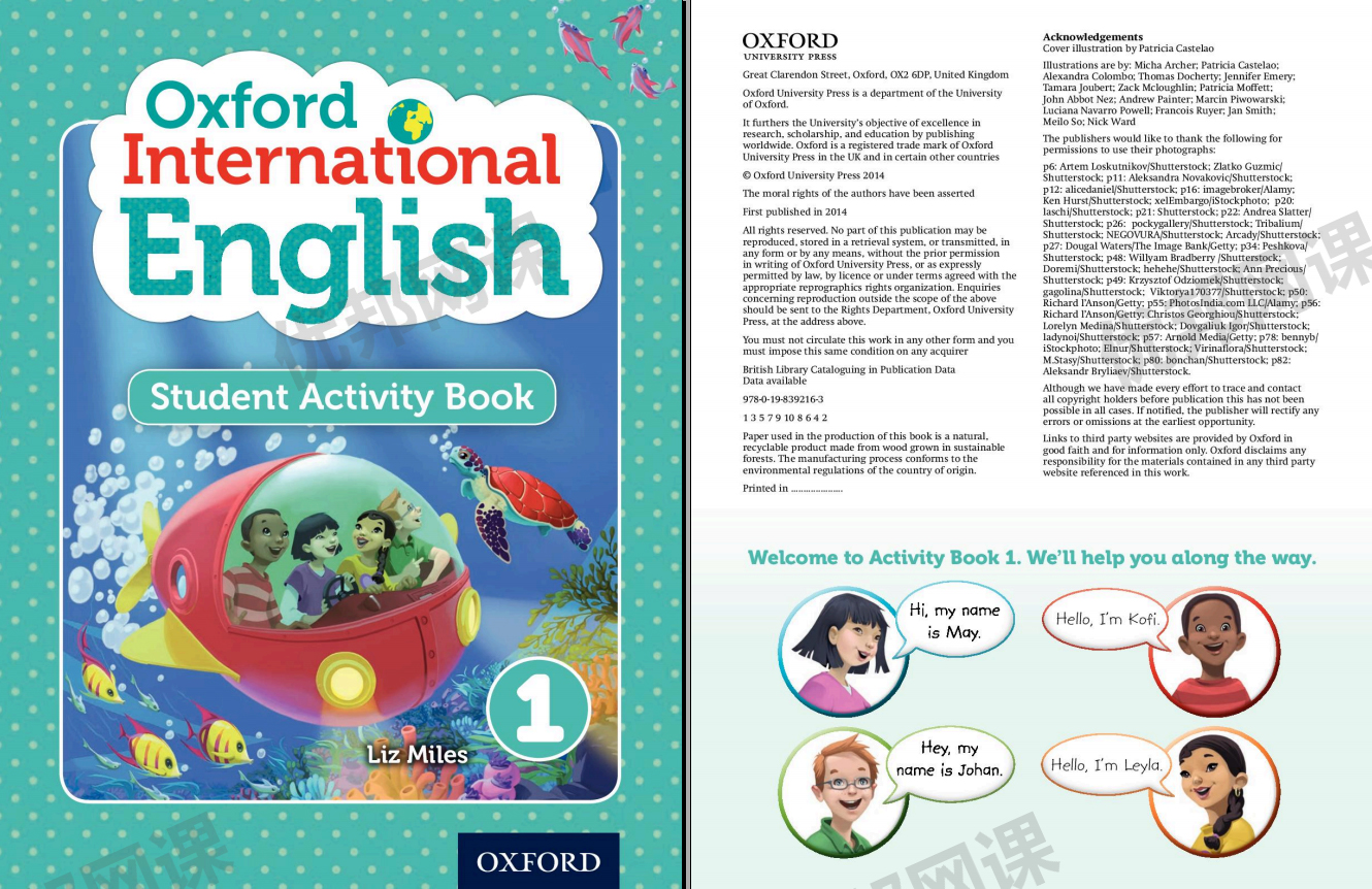 《Oxford International Primary English》学生用书1-6级阅读写作PDF