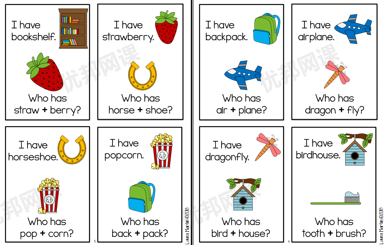《I Have Who Has  Phonics Bundle》全9册英语启蒙游戏闪卡PDF