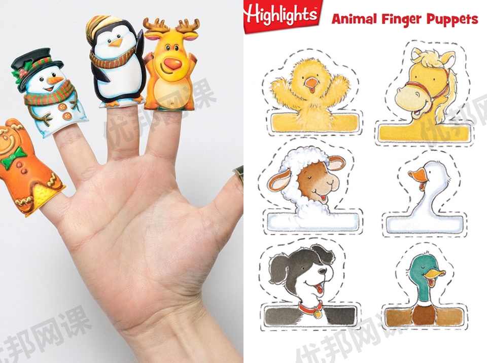 《100款手指玩偶finger puppets》教学教具亲子游戏必备PDF