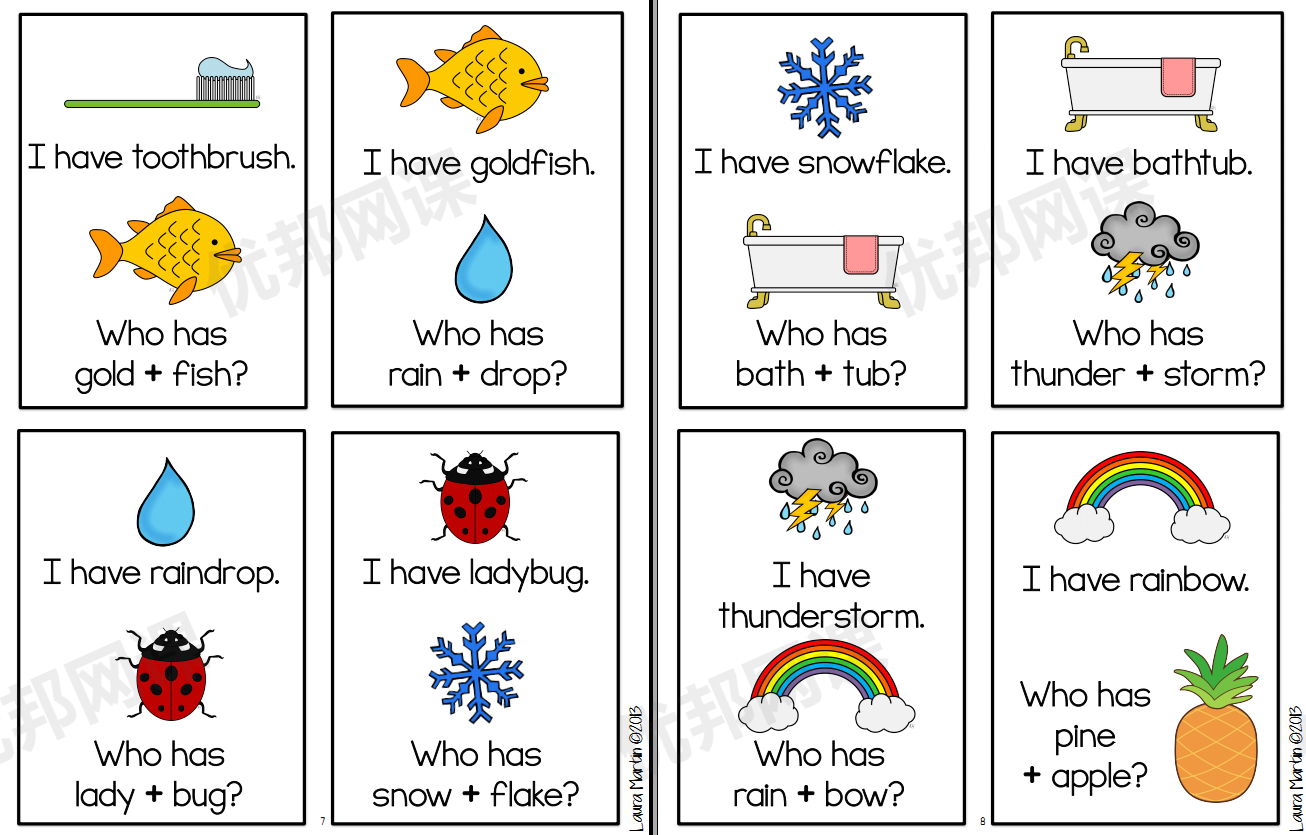 《I Have Who Has  Phonics Bundle》全9册英语启蒙游戏闪卡PDF