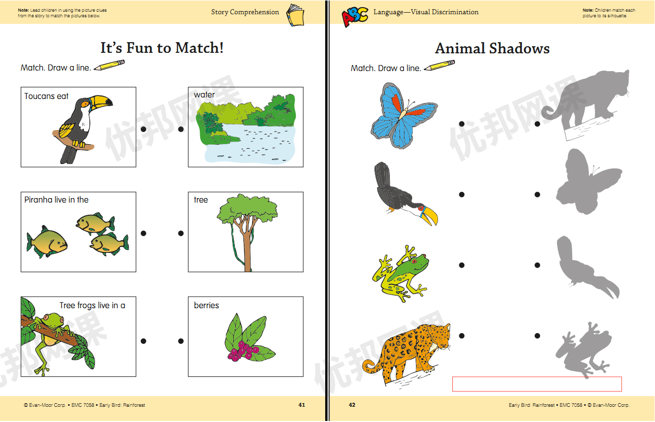 《Early Bird-world&rainforest主题》英语启蒙英文教材PDF