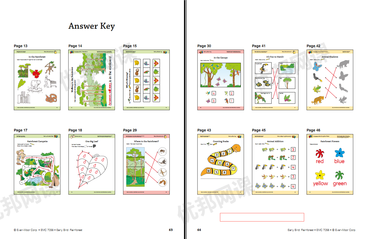 《Early Bird-world&rainforest主题》英语启蒙英文教材PDF