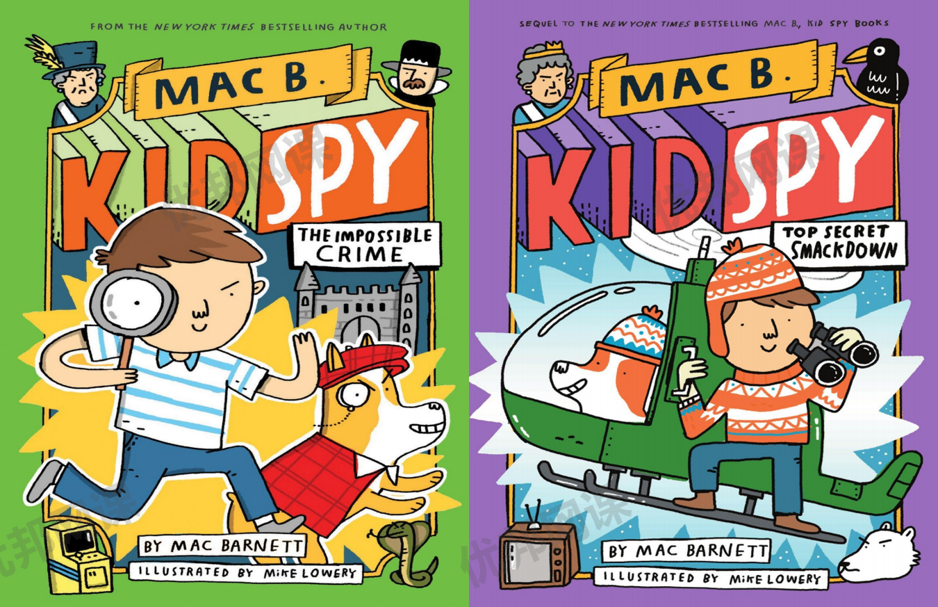 《Mac B. Kid Spy》全四册儿童侦探推理英文绘本PDF