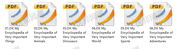 《My Encyclopedia》六册DK我的百科全书系列PDF