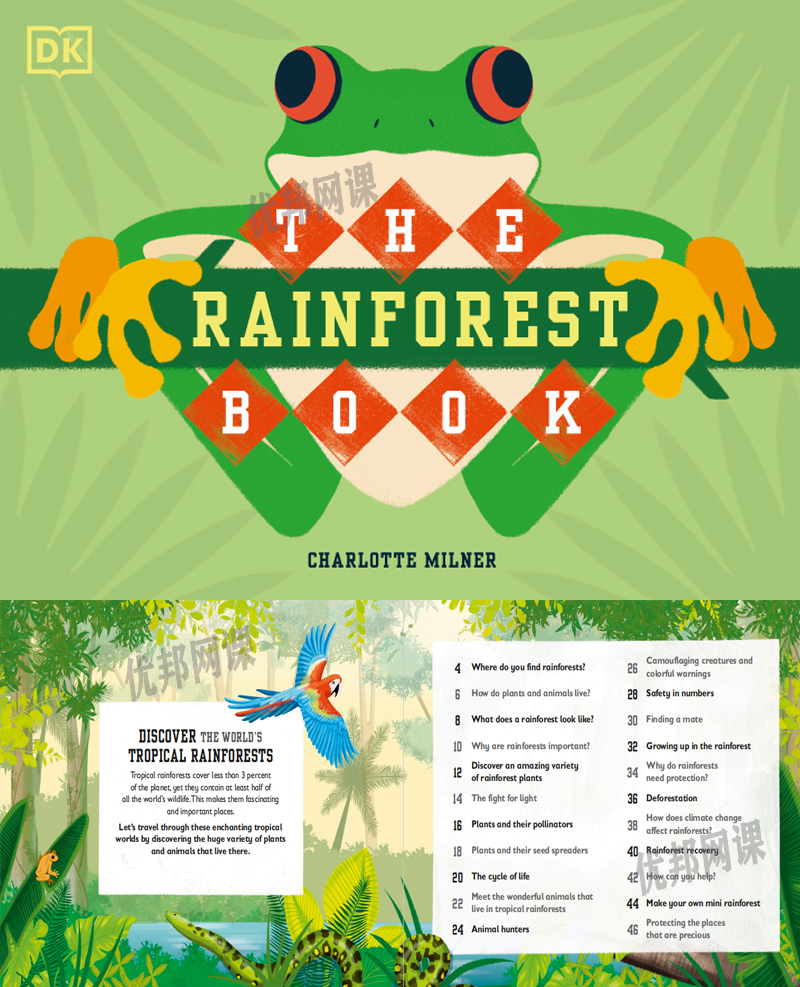 《The Bee/Bat/Sea/Rainforest Book》四册DK科普百科英文绘本