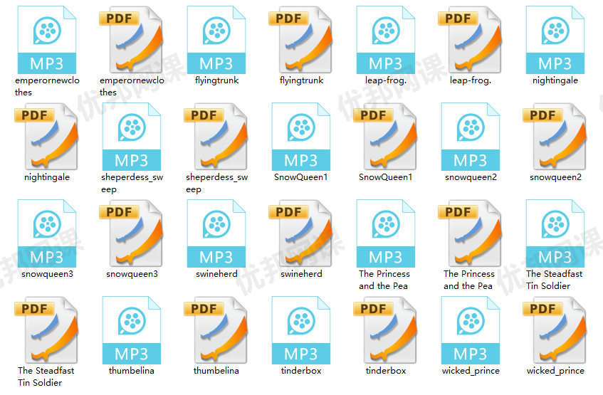 《安徒生童话精选Hans.Christian.Andersen》10+篇故事PDF+MP3