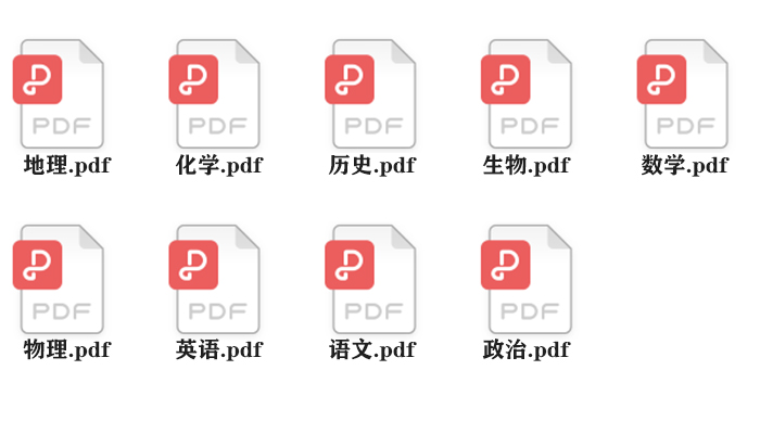 《初中中考全套学霸状元手写提分笔记》数学语文英语化学历史地理PDF