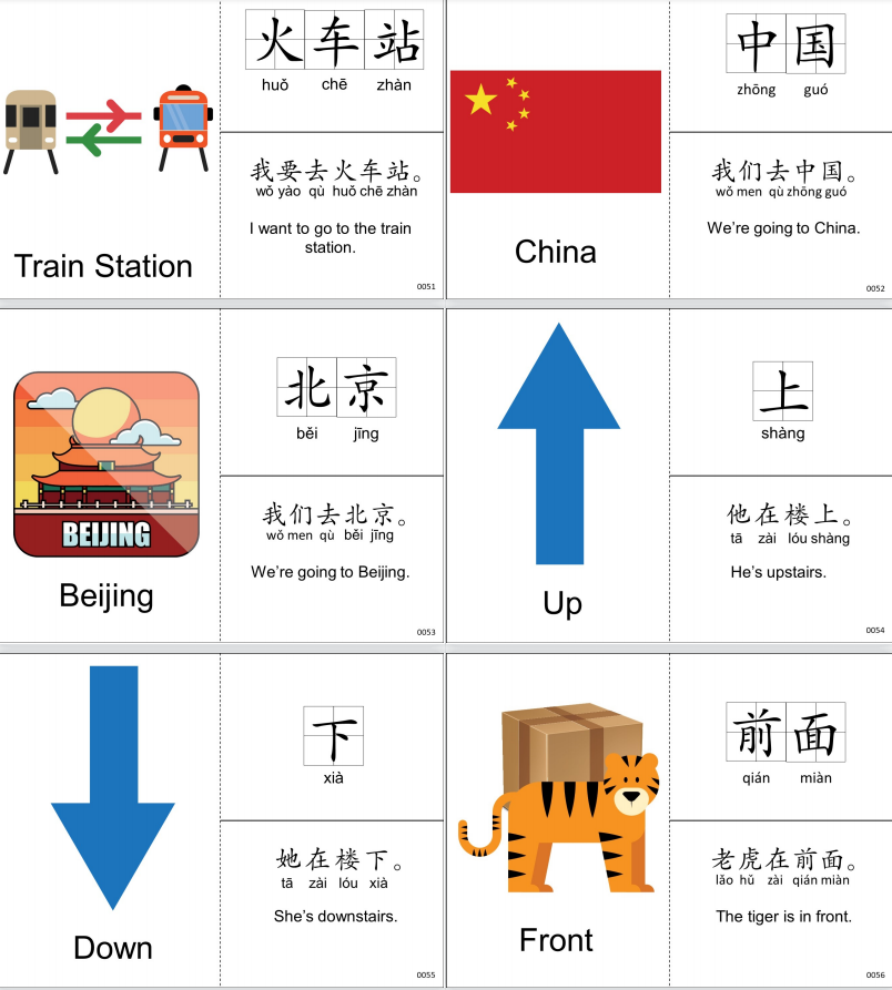 《300张字词句中英双语闪卡》语言认知启蒙练习素材PDF