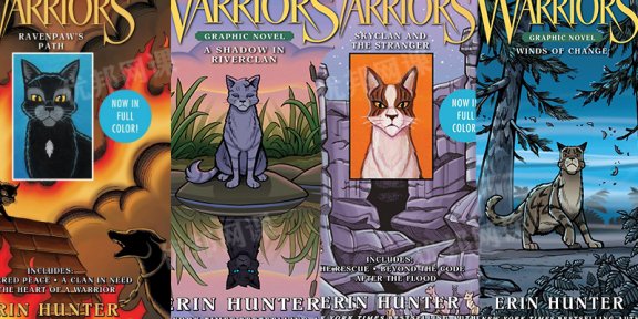 《Warriors Graphic Novel 猫武士》四册儿童漫画英文绘本PDF